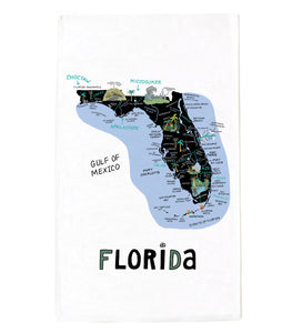 State of Florida Tea Towel