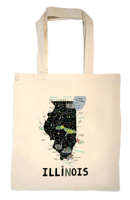 State of Illinois Tote Bag