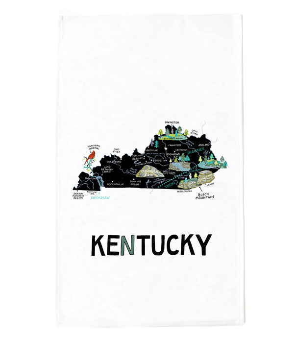 State of Kentucky Tea Towel
