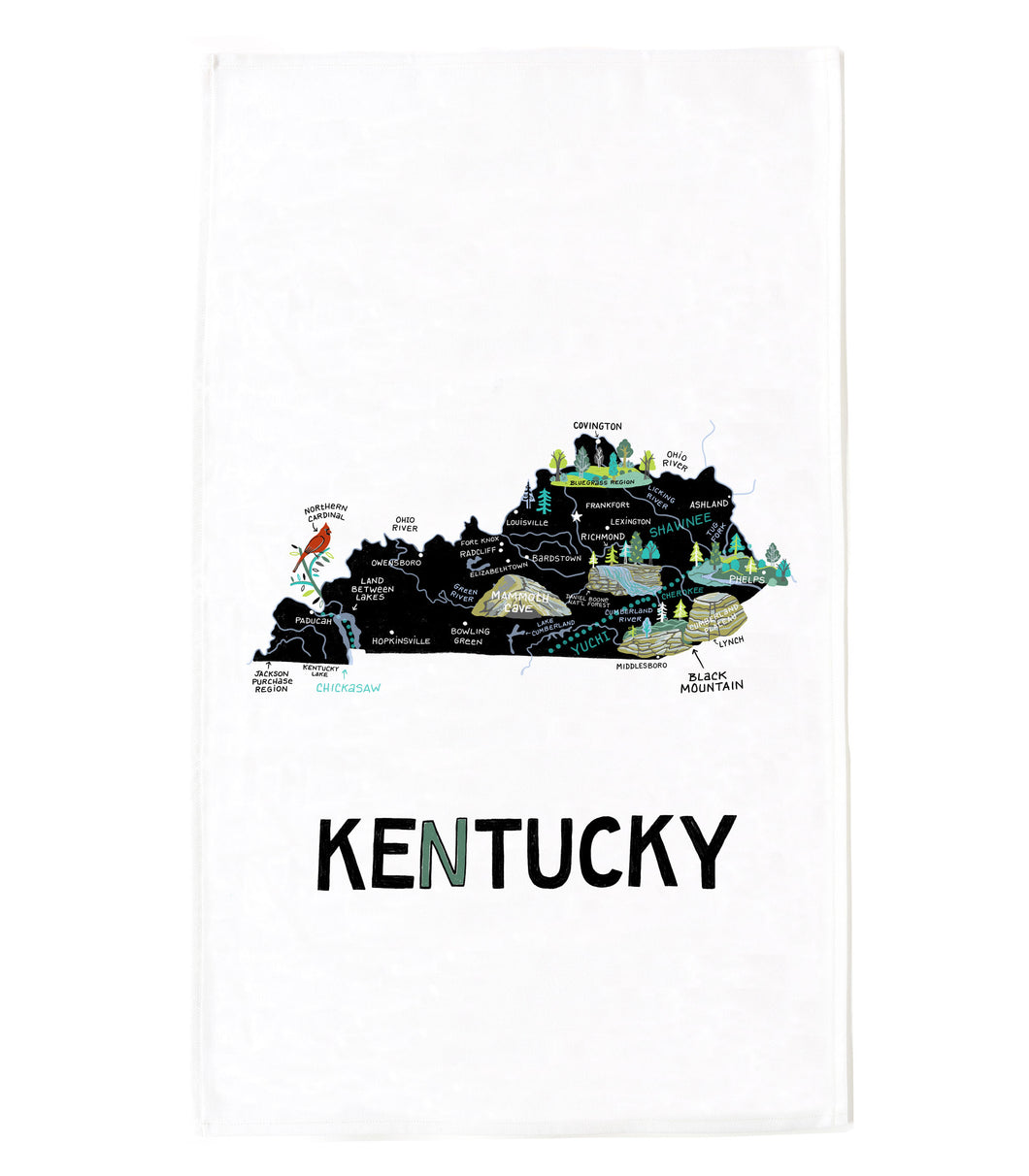 State of Kentucky Tea Towel