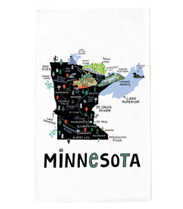 State of Minnesota Tea Towel