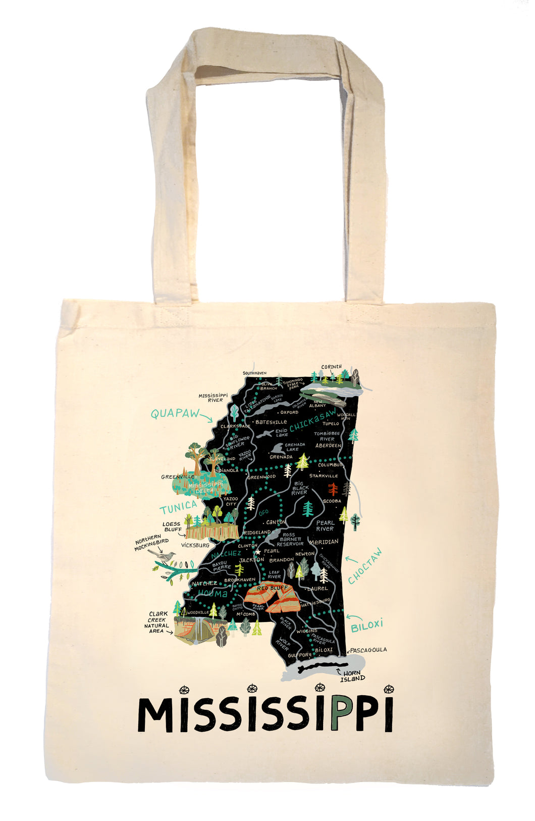 State of Mississippi Tote Bag