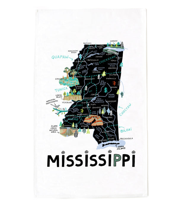 State of Mississippi Tea Towel