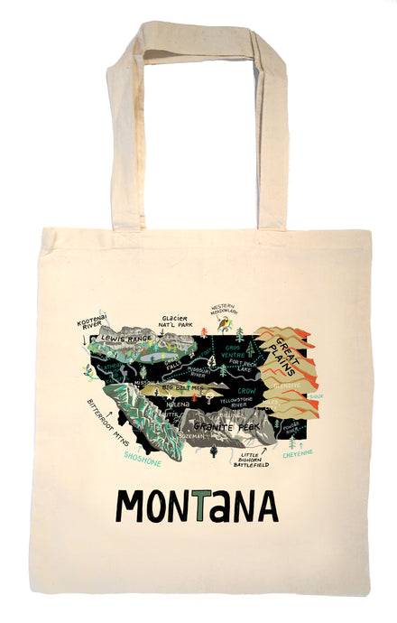 State of Montana Tote Bag