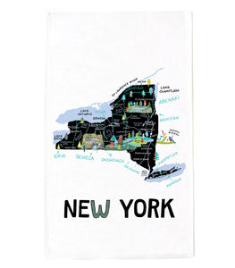 State of New York Tea Towel