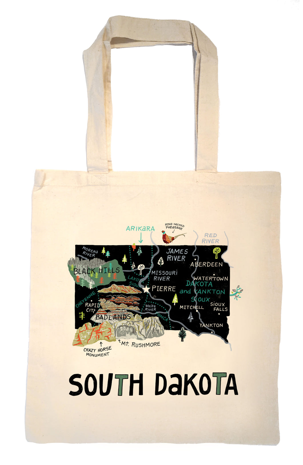 State of South Dakota Tote Bag