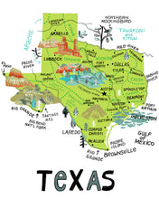 State of Texas Wall Art-color options available