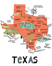State of Texas Wall Art-color options available