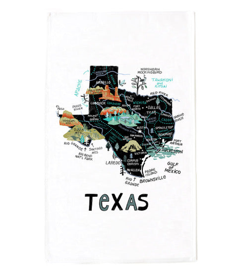 State of Texas Tea Towel