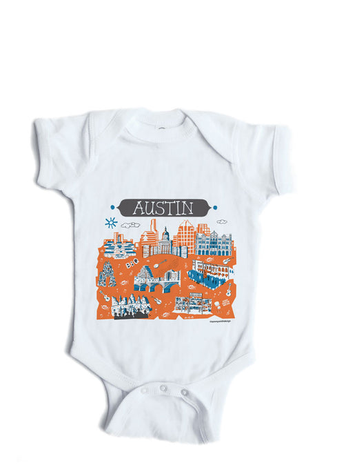 Austin TX Baby Onesie-Personalized Baby Gift