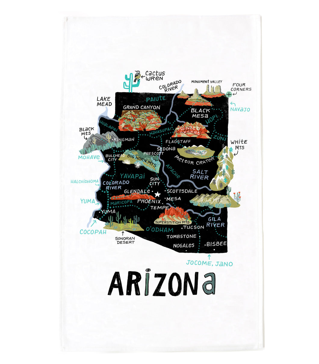 State of Arizona Tea Towel