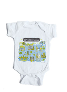 Barcelona Baby Onesie-Personalized Baby Gift
