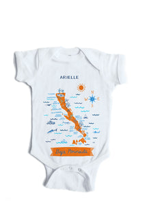 Baja Peninsula Baby Onesie-Personalized Baby Gift