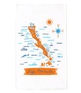 Baja Peninsula Tea Towel