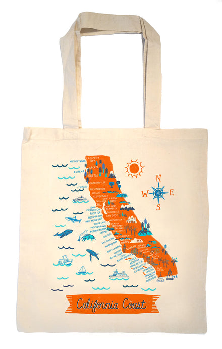 California Coast Tote Bag-Wedding Welcome Tote