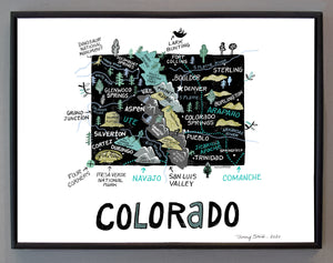 State of Colorado Wall Art