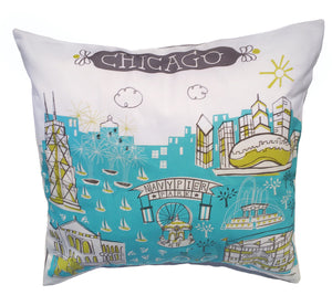 Chicago Pillow Cover-16 x 16