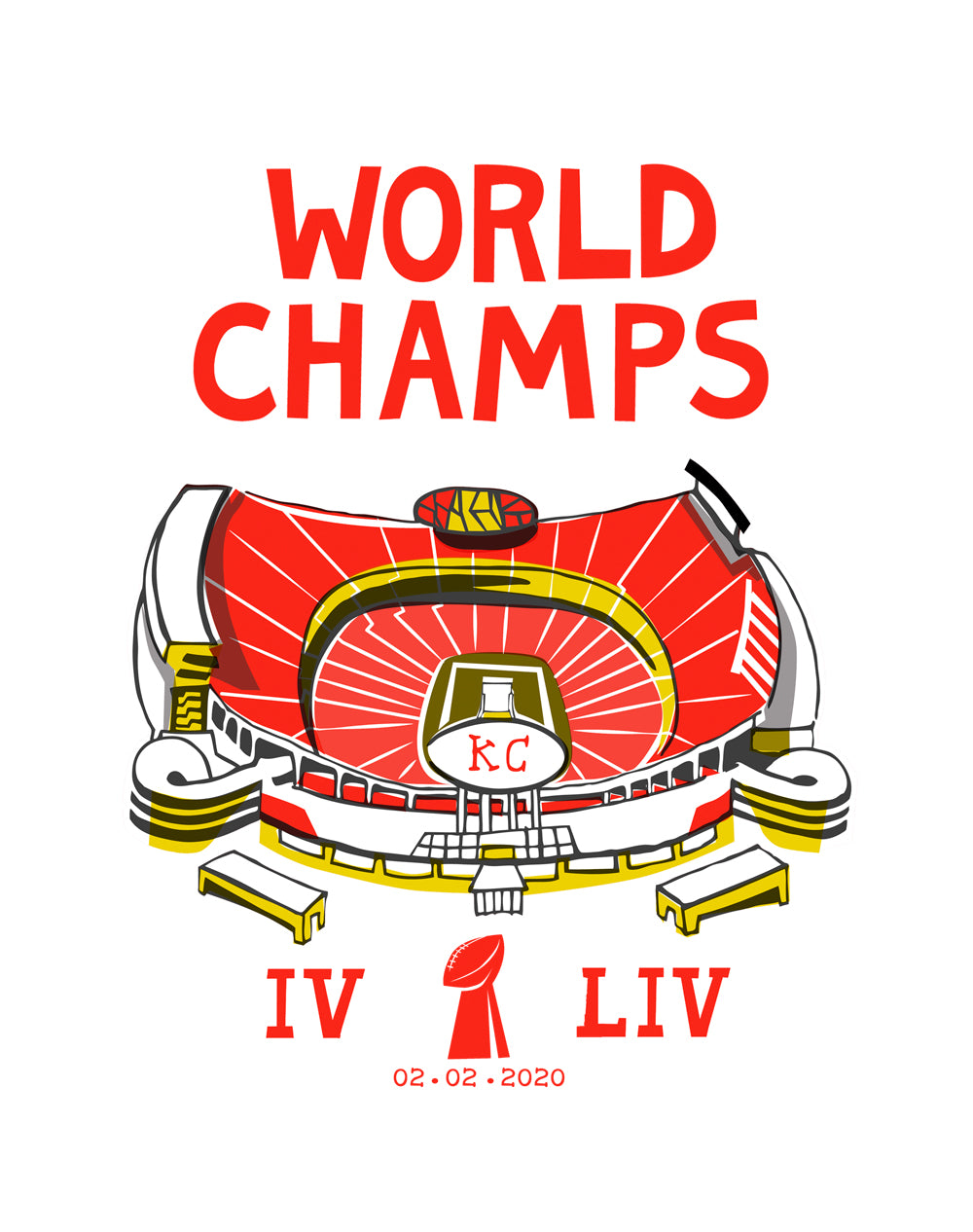 Chiefs World Champs Art Print