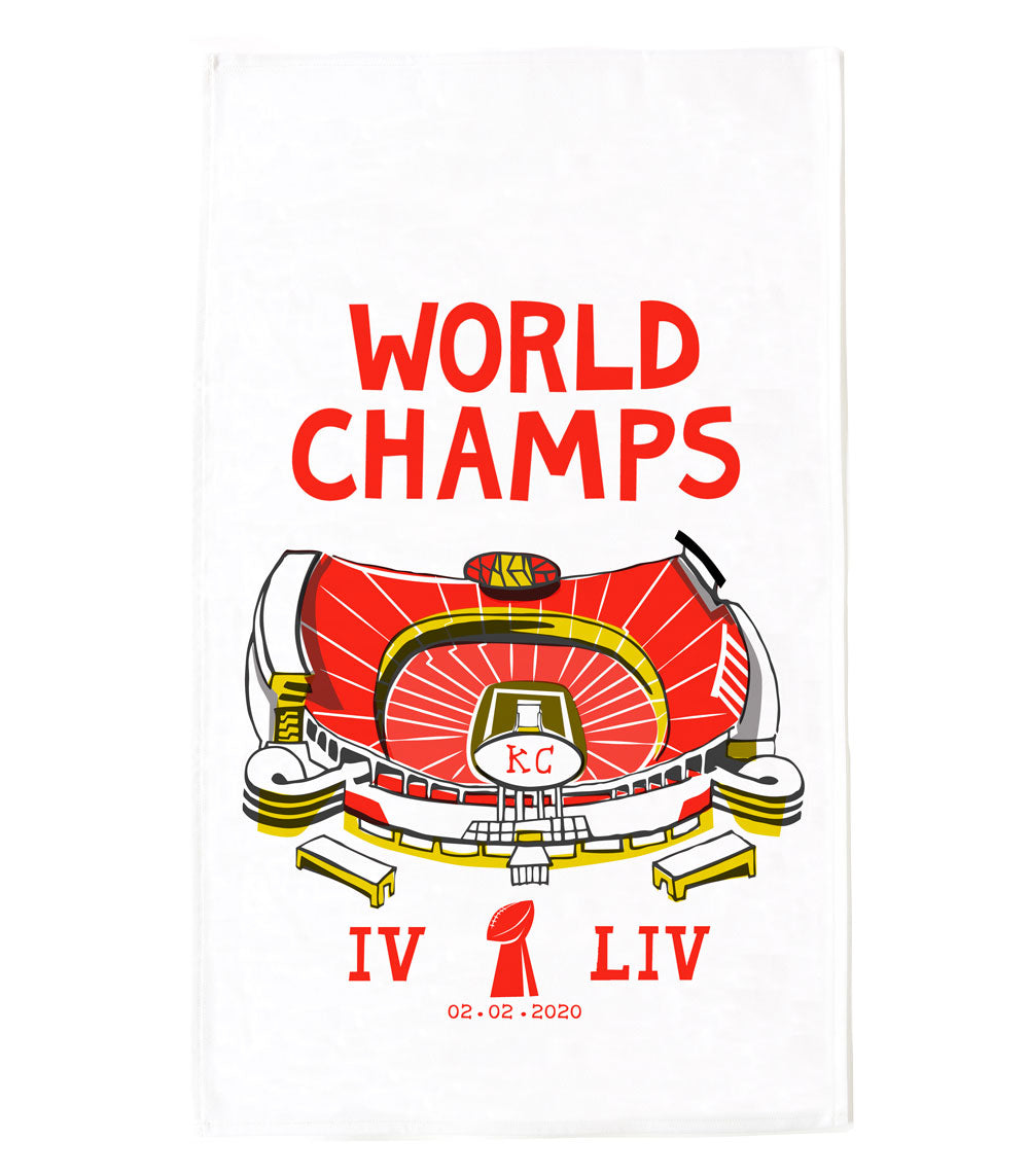 Kansas City Chiefs World Champs Tea Towel