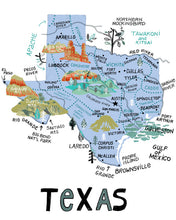 State of Texas Wall Art-color options available
