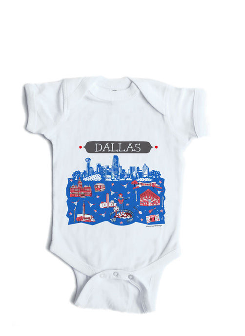 Dallas TX Baby Onesie-Personalized Baby Gift