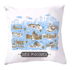 Des Moines Pillow Cover-16x16