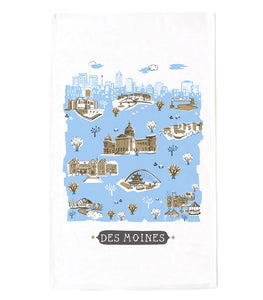 Des Moines Tea Towel
