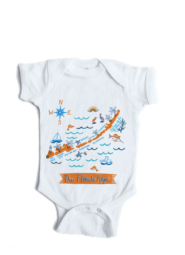 Florida Keys Baby Onesie-Personalized Baby Gift