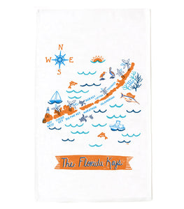 Florida Keys Tea Towel