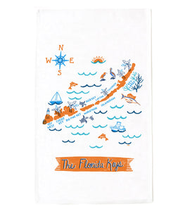 Florida Keys Tea Towel