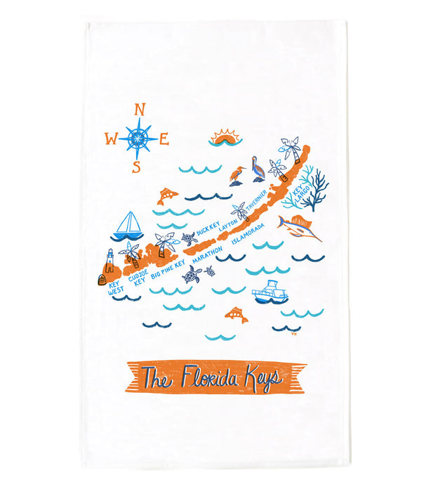 Florida Keys Tea Towel