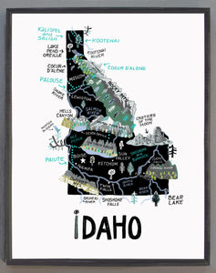 State of Idaho Wall Art