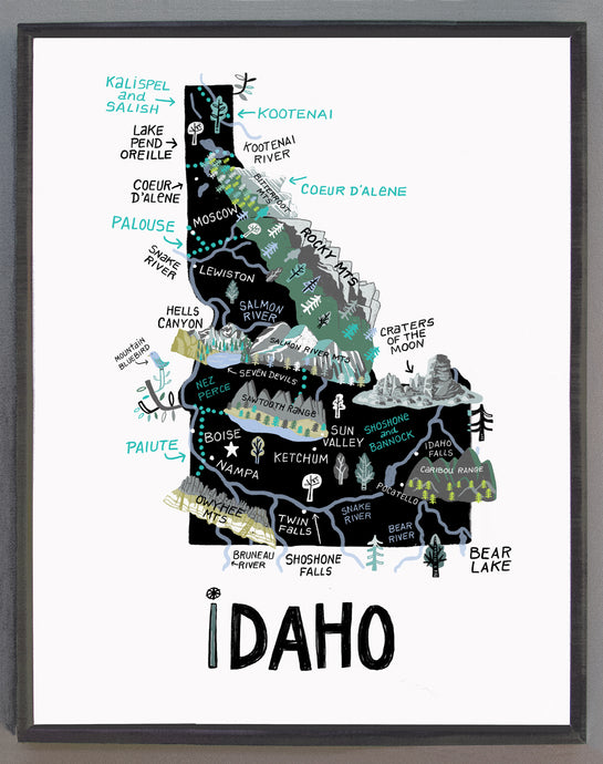 State of Idaho Wall Art