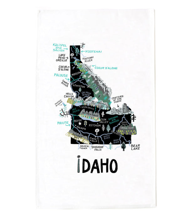 State of Idaho Tea Towel