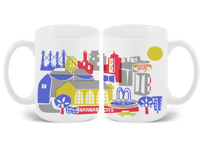 Kansas City MO skyline Mug-Custom City Mug