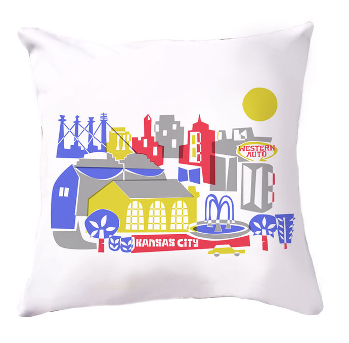 Kansas City skyline Pillow Cover-16x16