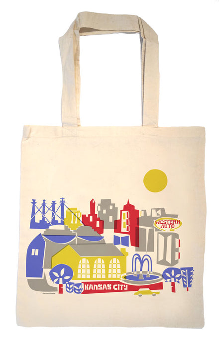 Kansas City skyline Tote Bag-Wedding Welcome Tote