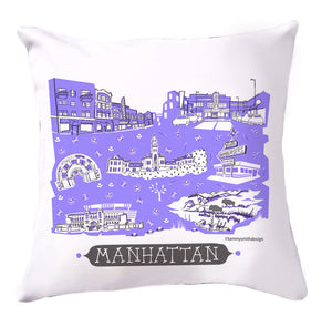Manhattan KS Pillow Cover-16x16