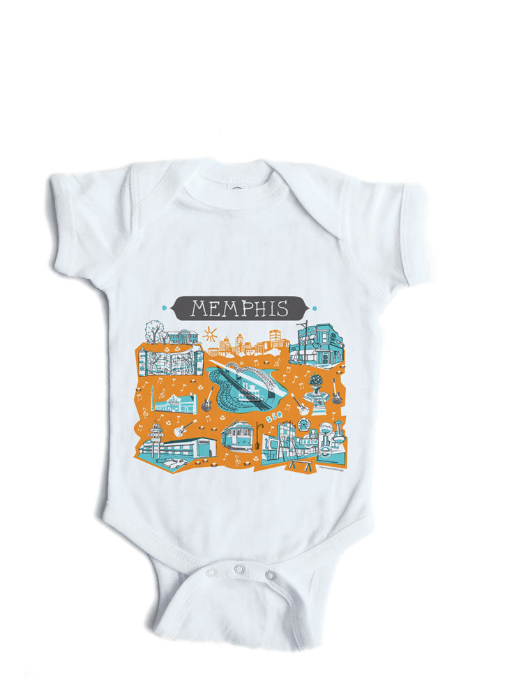 Memphis Baby Onesie-Personalized Baby Gift
