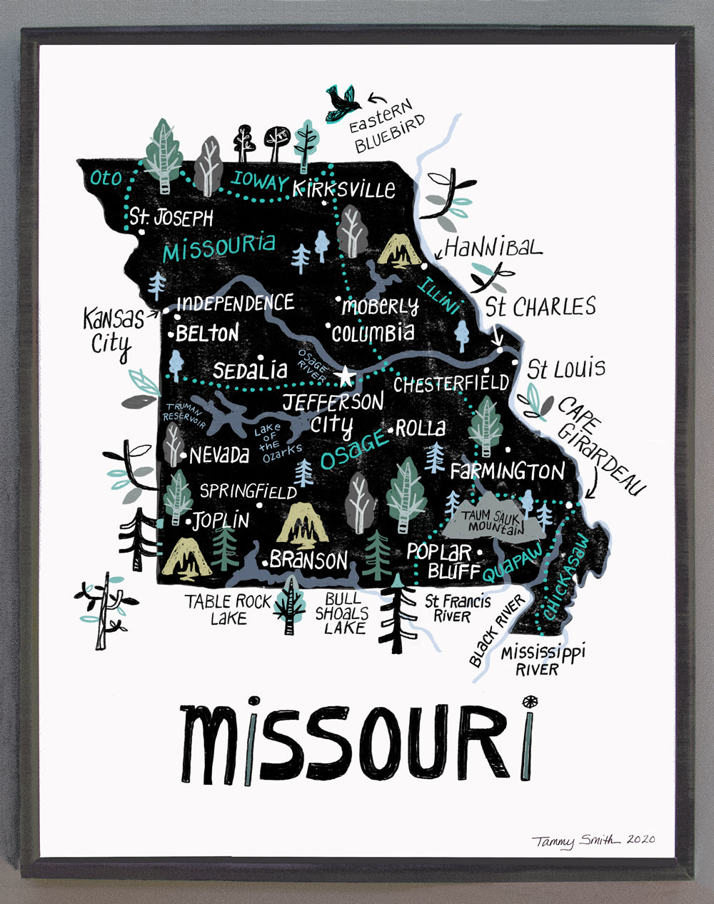 State of Missouri Wall Art – Tammy Smith Design