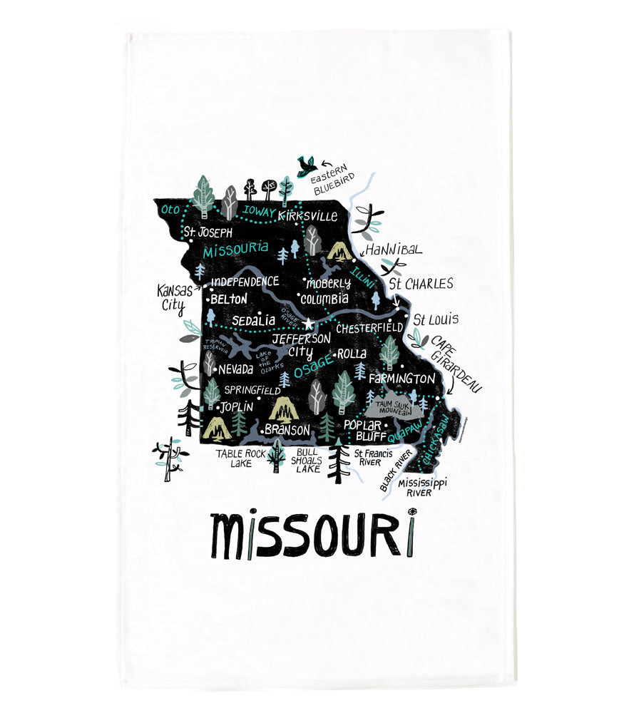 State of Missouri Tea Towel