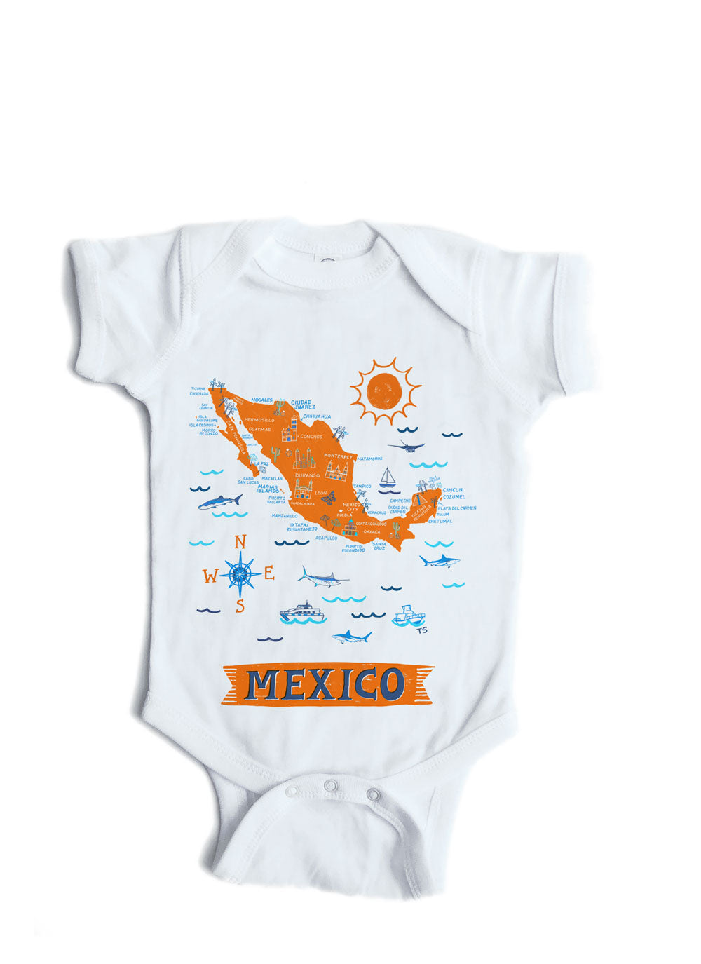 Mexico Baby Onesie-Personalized Baby Gift
