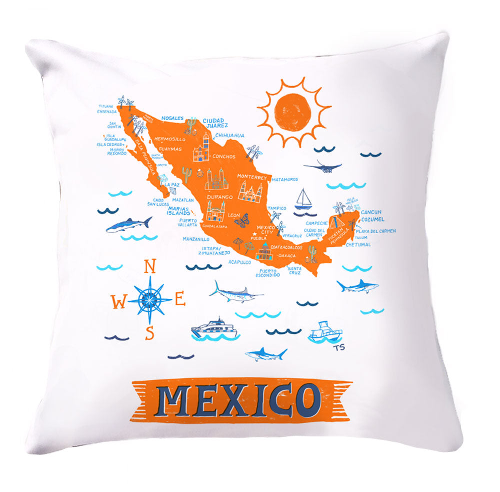Mexico Pillow Cover-16 x 16