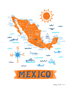 Mexico Wall Art-Custom City Print