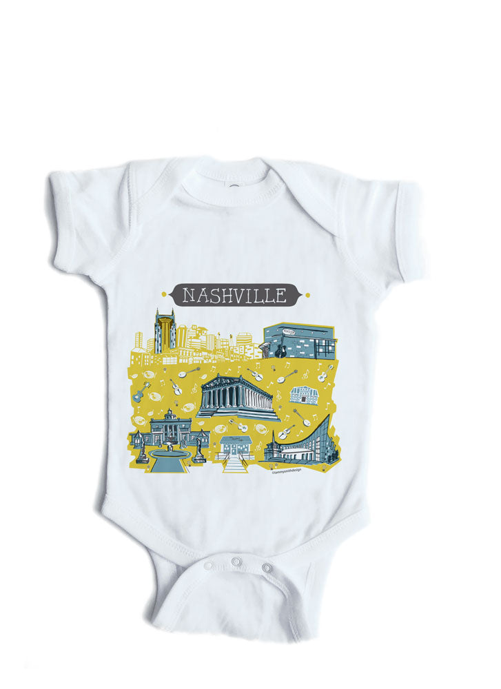 Nashville TN Baby Onesie-Personalized Baby Gift