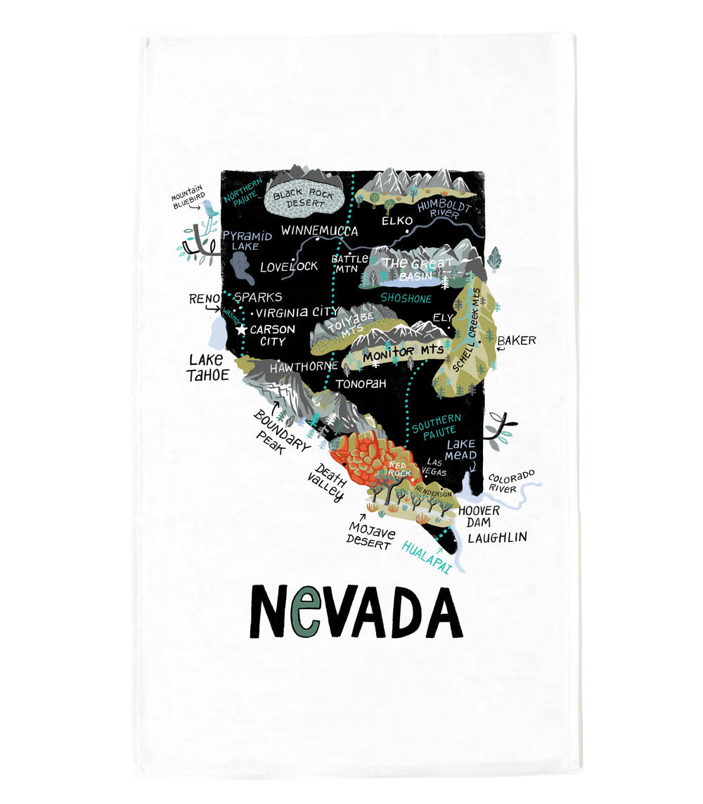 State of Nevada Tea Towel