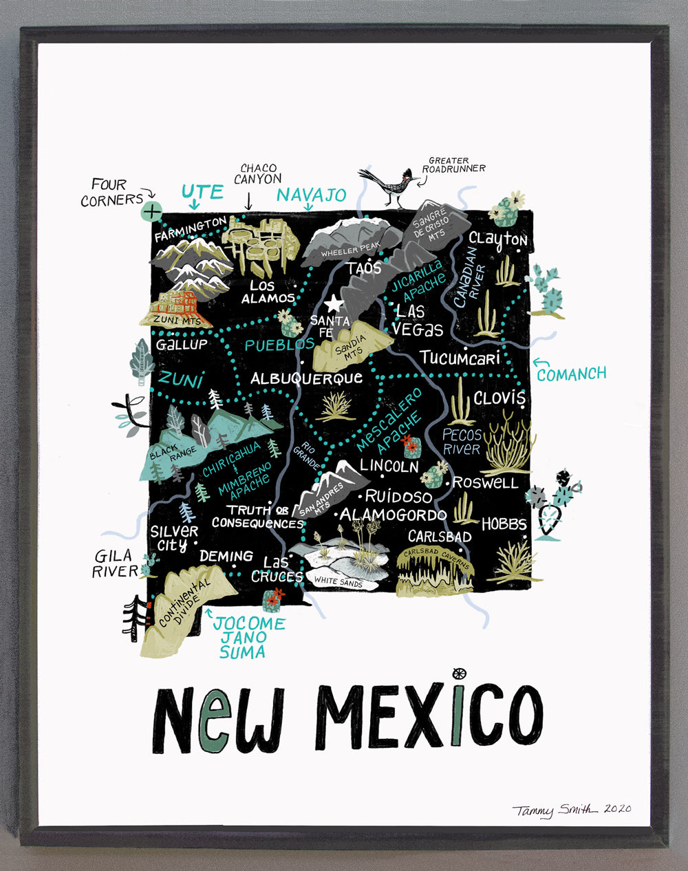 State of New Mexico Wall Art