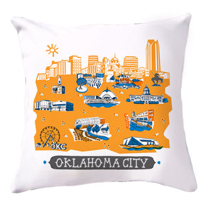 Oklahoma City Pillow Cover-16x16