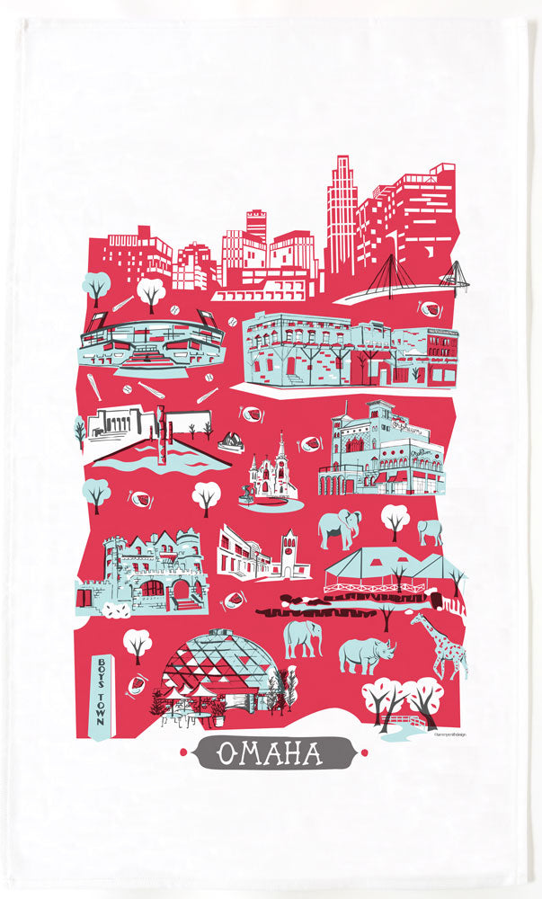 Omaha Tea Towel