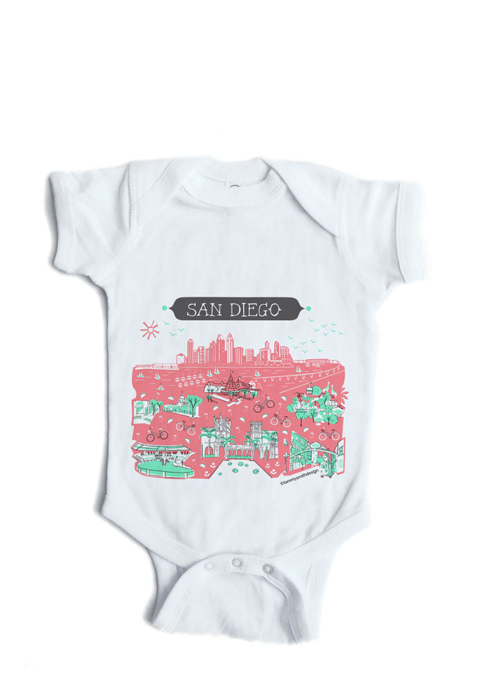 San Diego Baby Onesie-Personalized Baby Gift